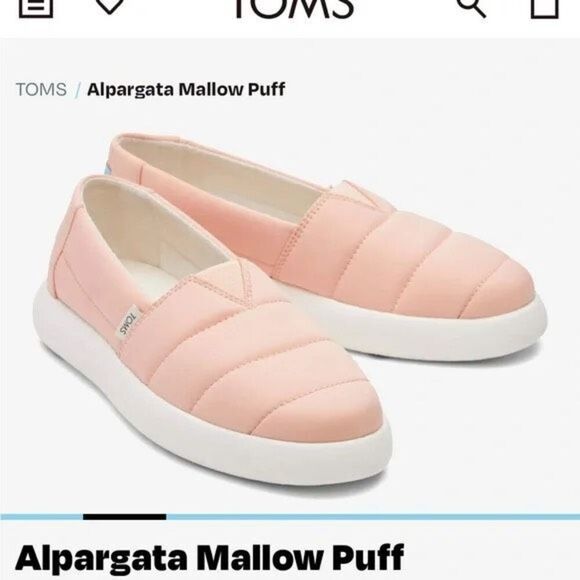 NWT TOMS - Alpargata Mallow Red/Pink Women's Shoes Size 7 - Picture 1 of 5